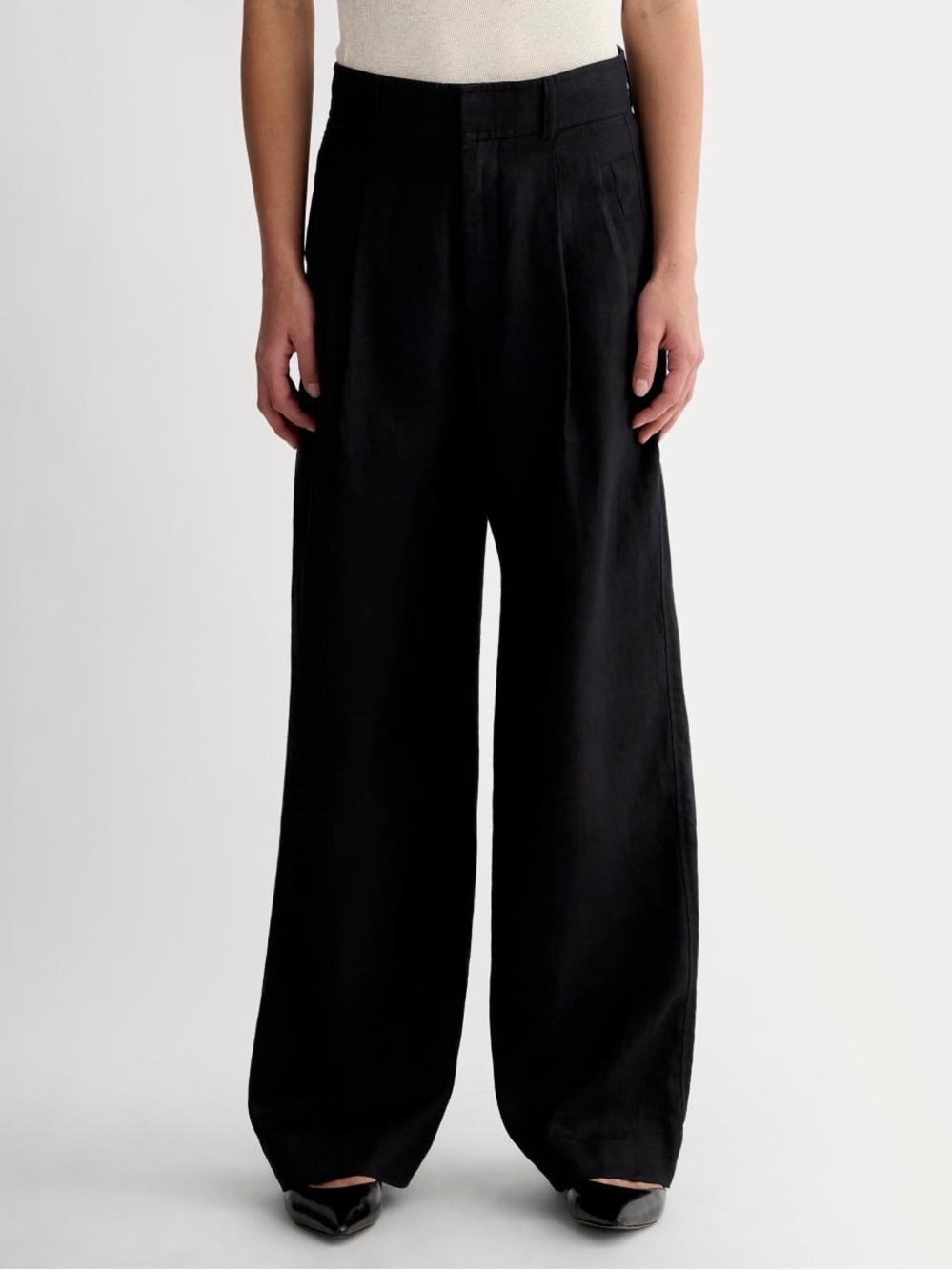 Everlane Black Wide-Leg Pants